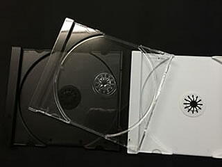 CDトレイ　黒、透明、白